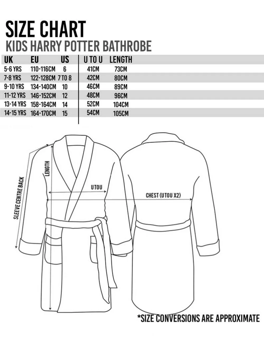 Vanilla Underground Harry Potter Kids Hedwig All-Over Print Red Bathrobe - Age 9-10 Years Image 6