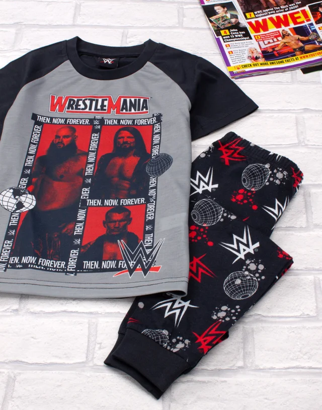 Vanilla Underground WWE Kids Wrestlers Photographic Print Grey PJs