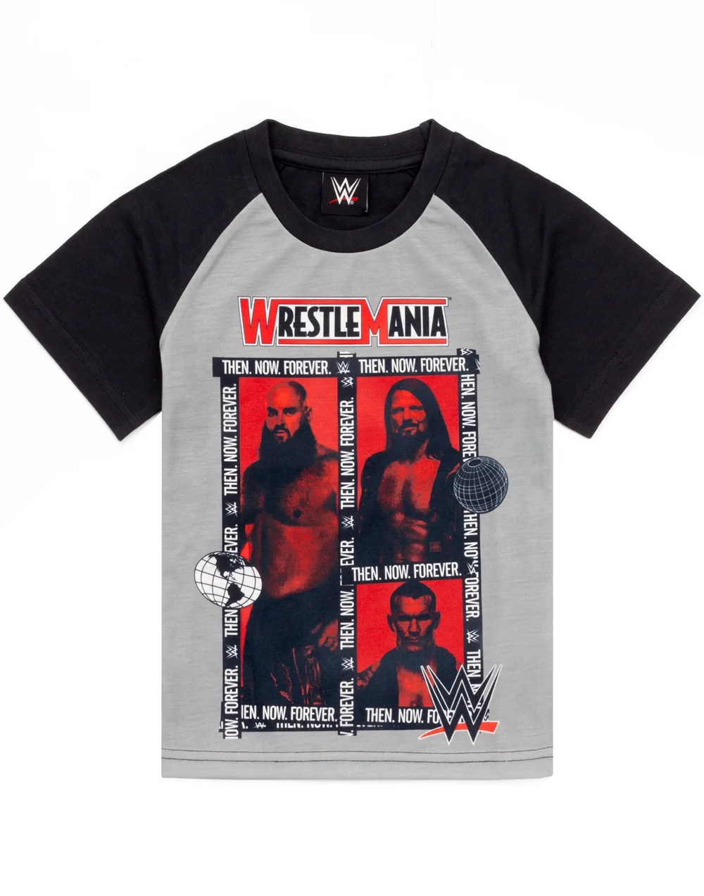 Vanilla Underground WWE Kids Wrestlers Photographic Print Grey PJs - Age 10-11 Years Image 4