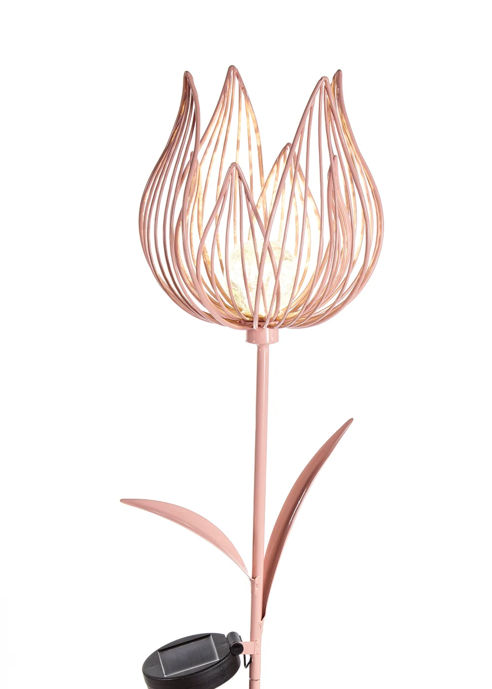 Premier Decorations Pink Solar Metal Tulip Garden Stake Light - One Size Image 2