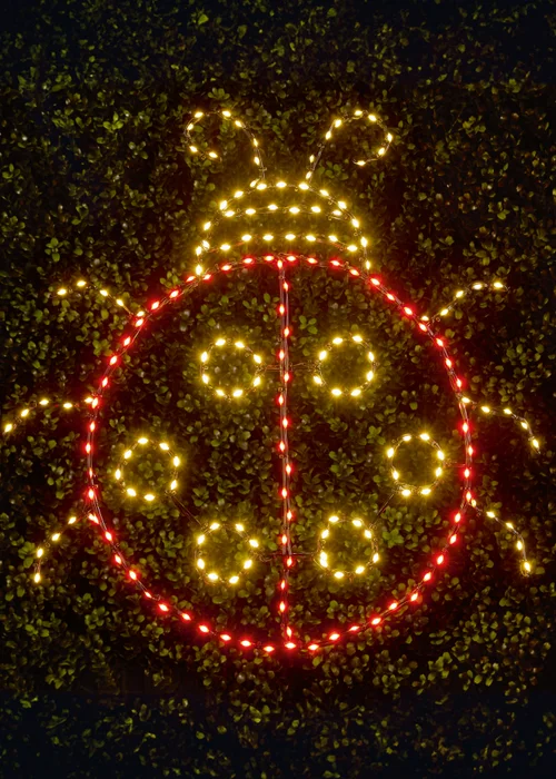 Premier Decorations White LED Lit Ladybird Motif Wall Sign - One Size Image 2
