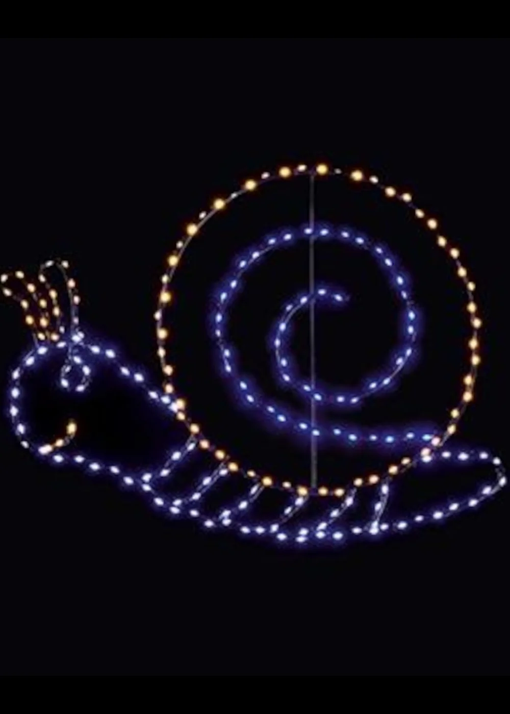 Premier Decorations White LED Lit Snail Motif Wall Sign - One Size Image 1