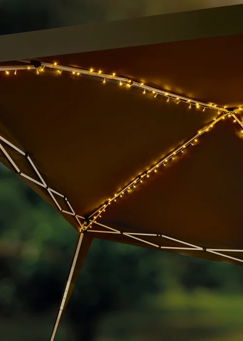 Premier Decorations 160 Warm White LED Gazebo Lights - One Size Image 2