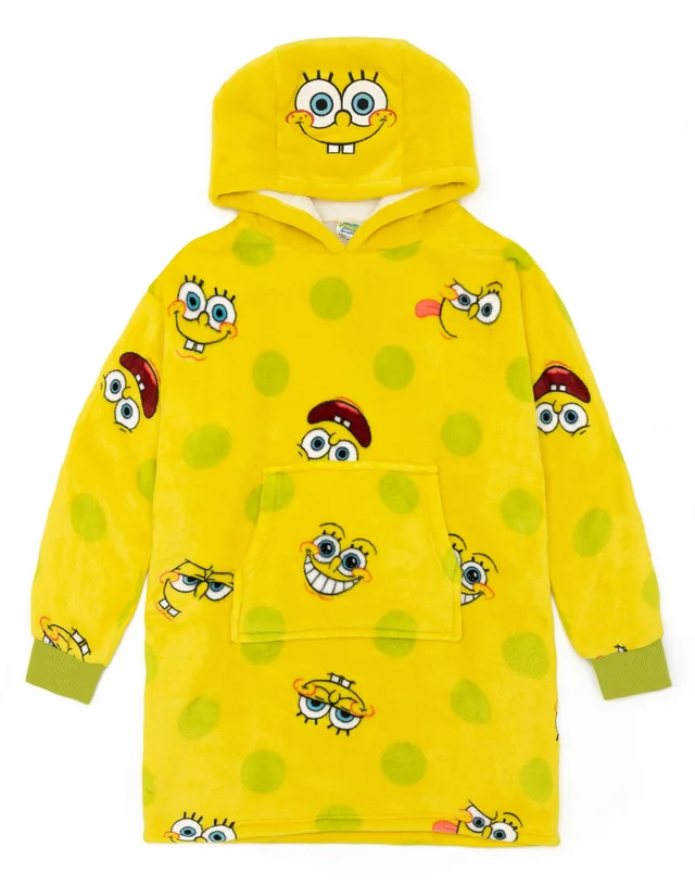 Vanilla Underground SpongeBob SquarePants Kids Yellow Blanket Hoodie