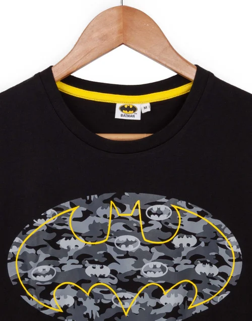 Vanilla Underground DC Comics Adults Camo Logo Black PJs - Extra Large Image 5