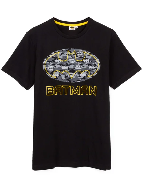 Vanilla Underground DC Comics Adults Camo Logo Black PJs - Extra Large Image 3