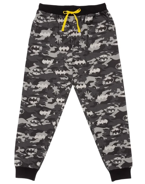 Vanilla Underground DC Comics Adults Camo Logo Black PJs - Extra Large Image 4