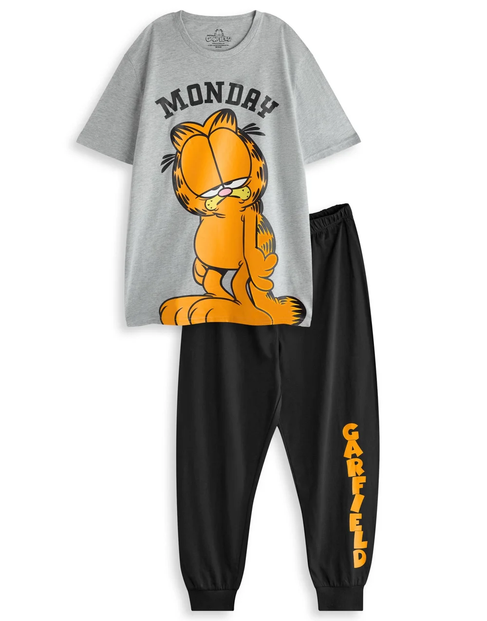 Vanilla Underground Garfield Adults Multi Character Grey PJs - Medium Image 1