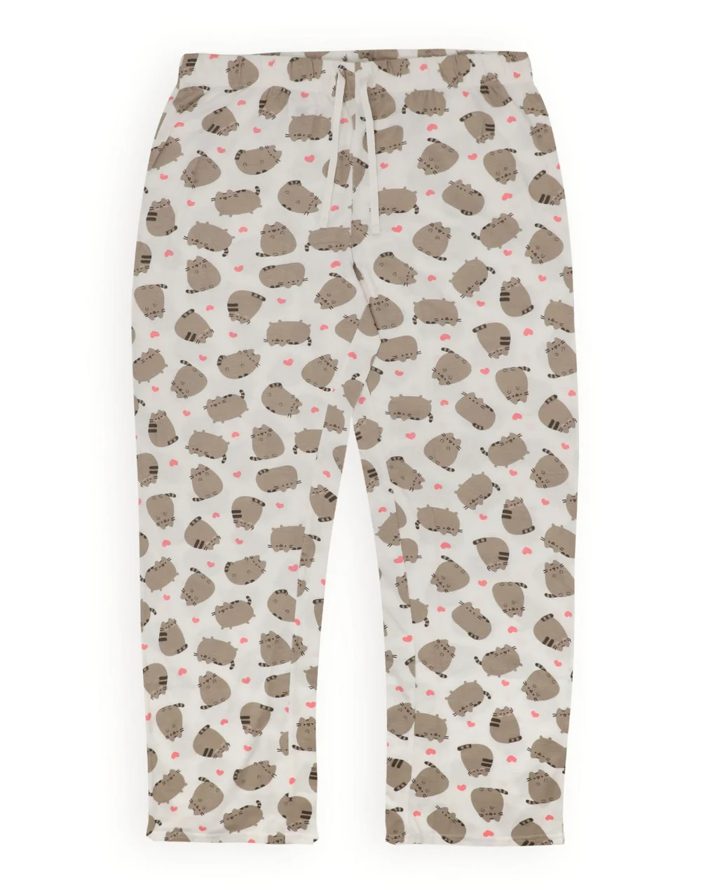 Pusheen Womens Cream Pusheen The Cat Pyjama Set - Medium Image 2
