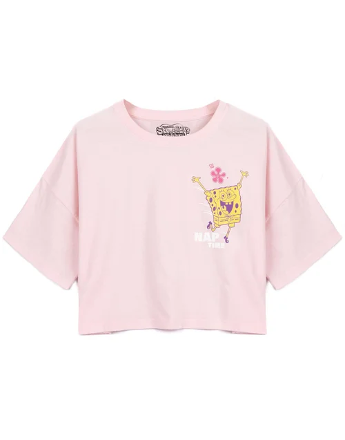 Vanilla Underground SpongeBob SquarePants Adults Spongebob Squarepants Pink PJs - Small Image 4