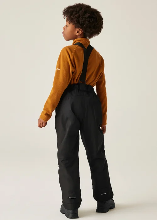 Dare2B Black Kids' Motive Waterproof Salopettes (3-16yrs) - 9-10 Yrs Image 2
