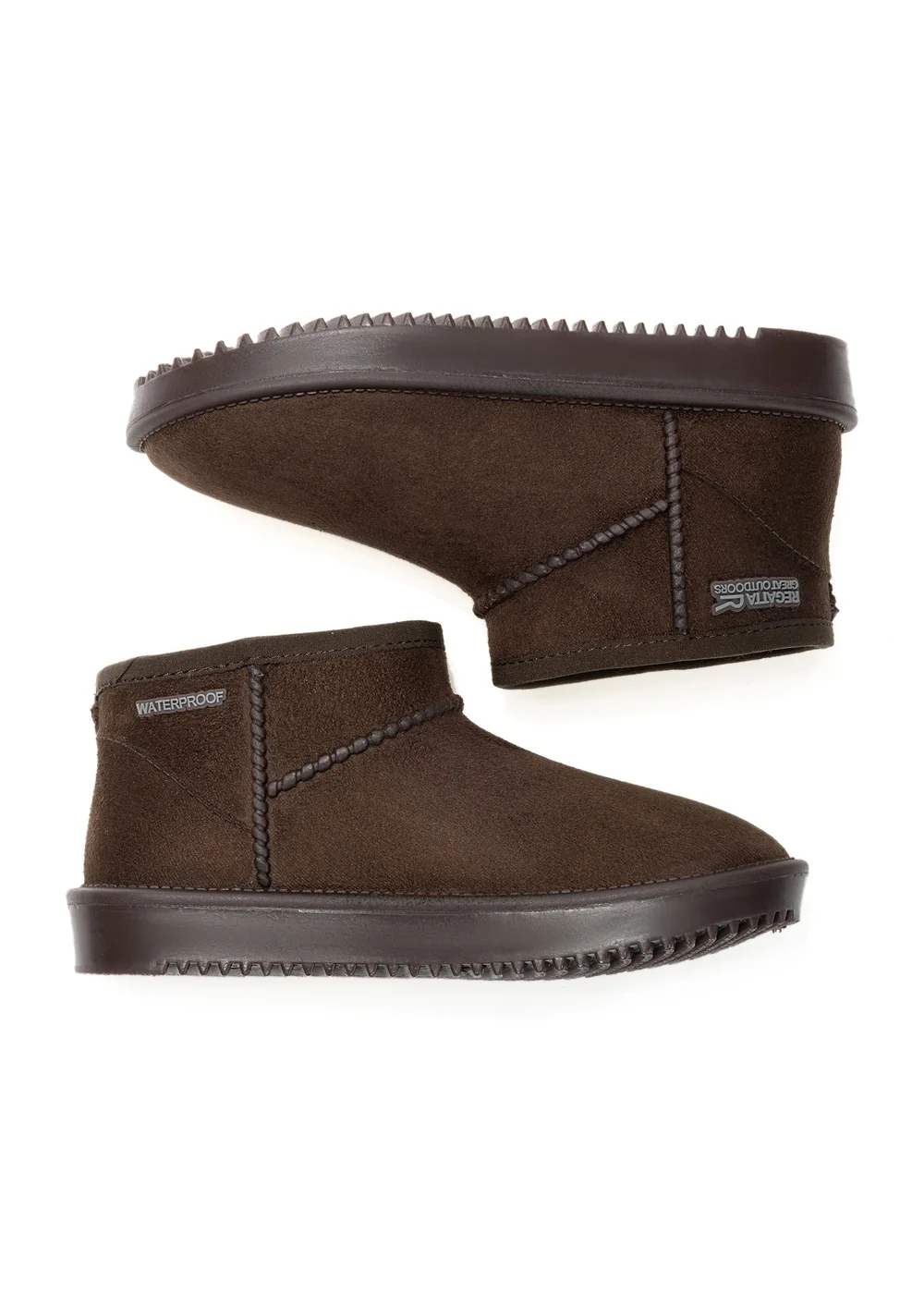 Regatta Chocolate Kids' Risley Short Waterproof Boots (Younger 8 - Older 3) - 7 Infants Image 3