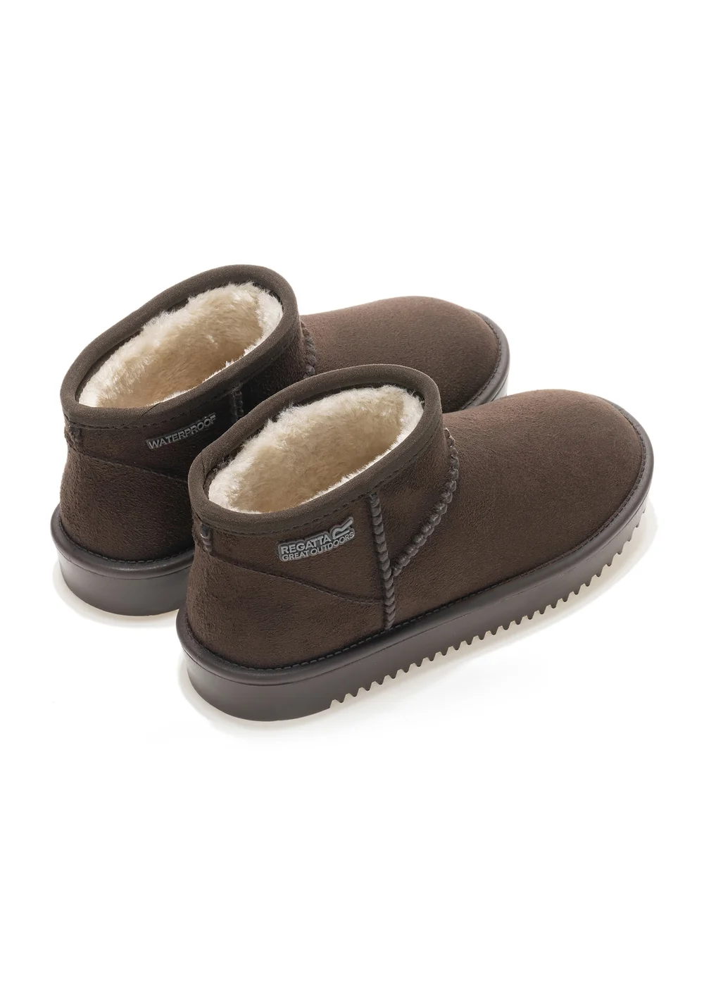 Regatta Chocolate Kids' Risley Short Waterproof Boots (Younger 8 - Older 3) - 7 Infants Image 2