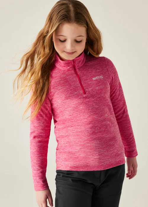 Regatta Candy Pink Kids' Hot Shot Marl Durable Fleece (3-16yrs) - 15-16 Yrs Image 4