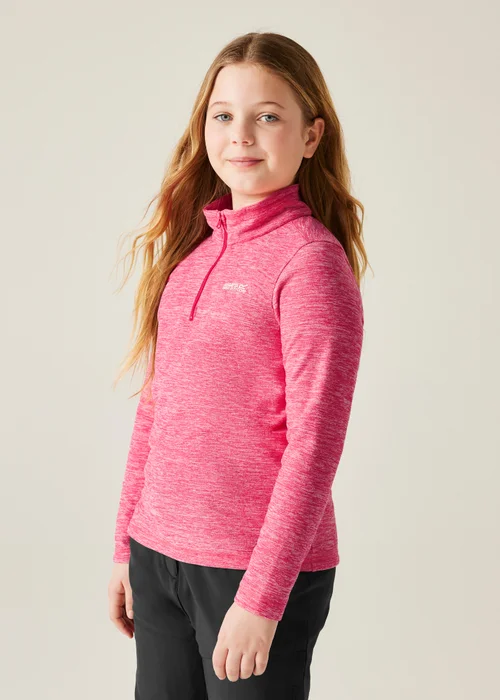Regatta Candy Pink Kids' Hot Shot Marl Durable Fleece (3-16yrs) - 15-16 Yrs Image 1