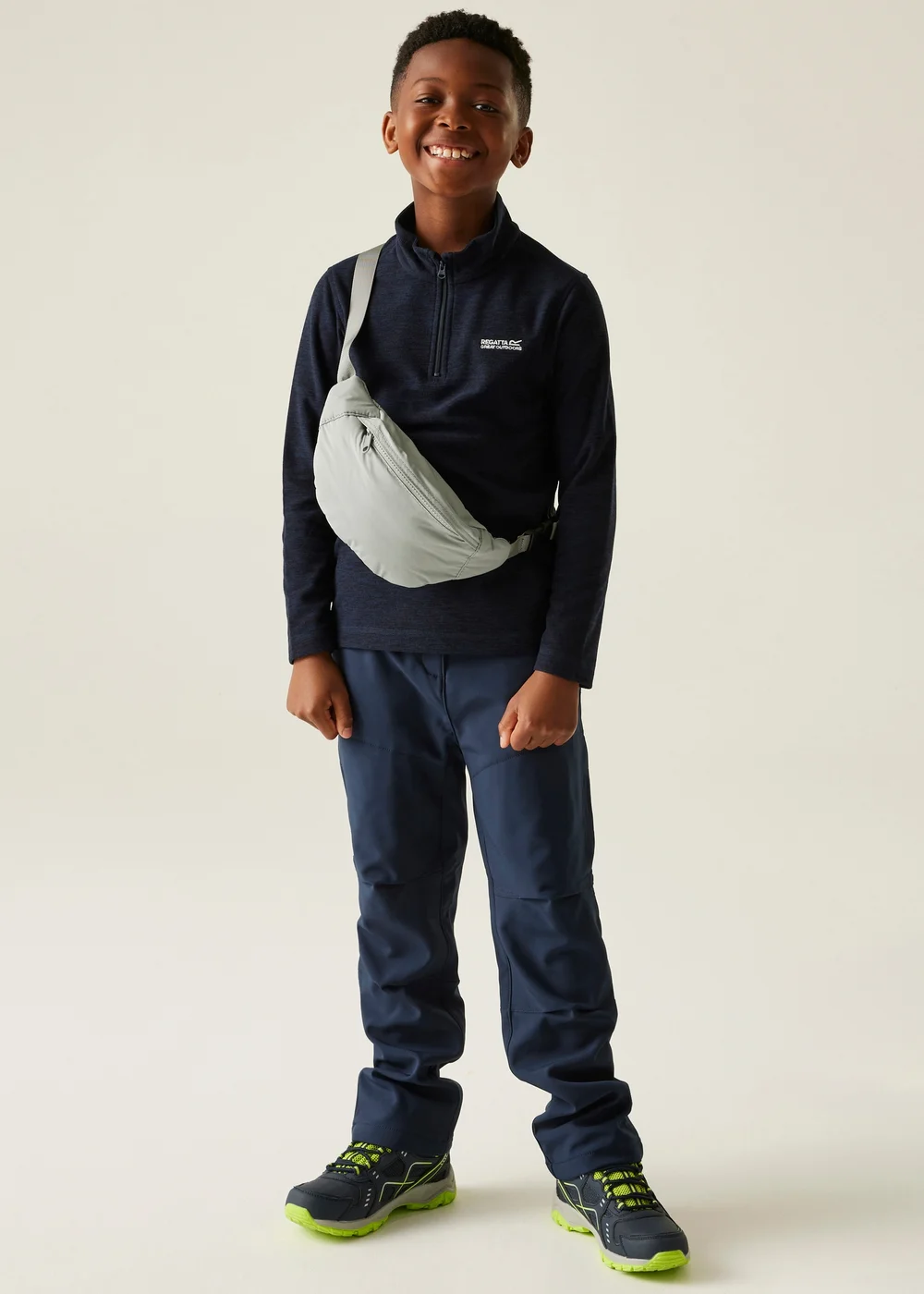 Regatta Ink Kids' Hot Shot Marl Durable Fleece (3-16yrs) - 3-4 Yrs Image 3
