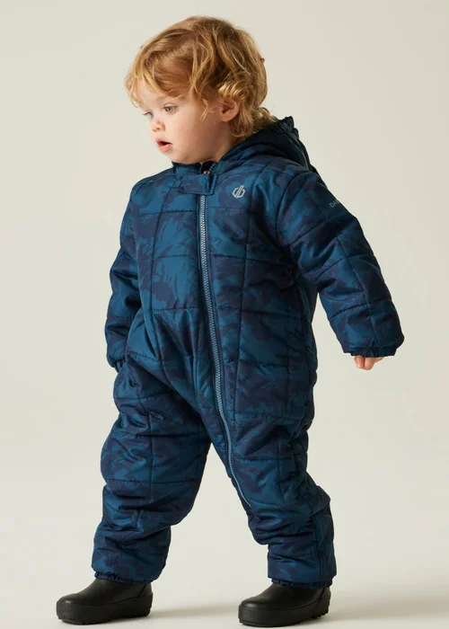 Dare2B Midnight Blue Kids' Bambino II Showerproof Waterproof Insulated Snowsuit (0-72 months) - 0-6 Months Image 3