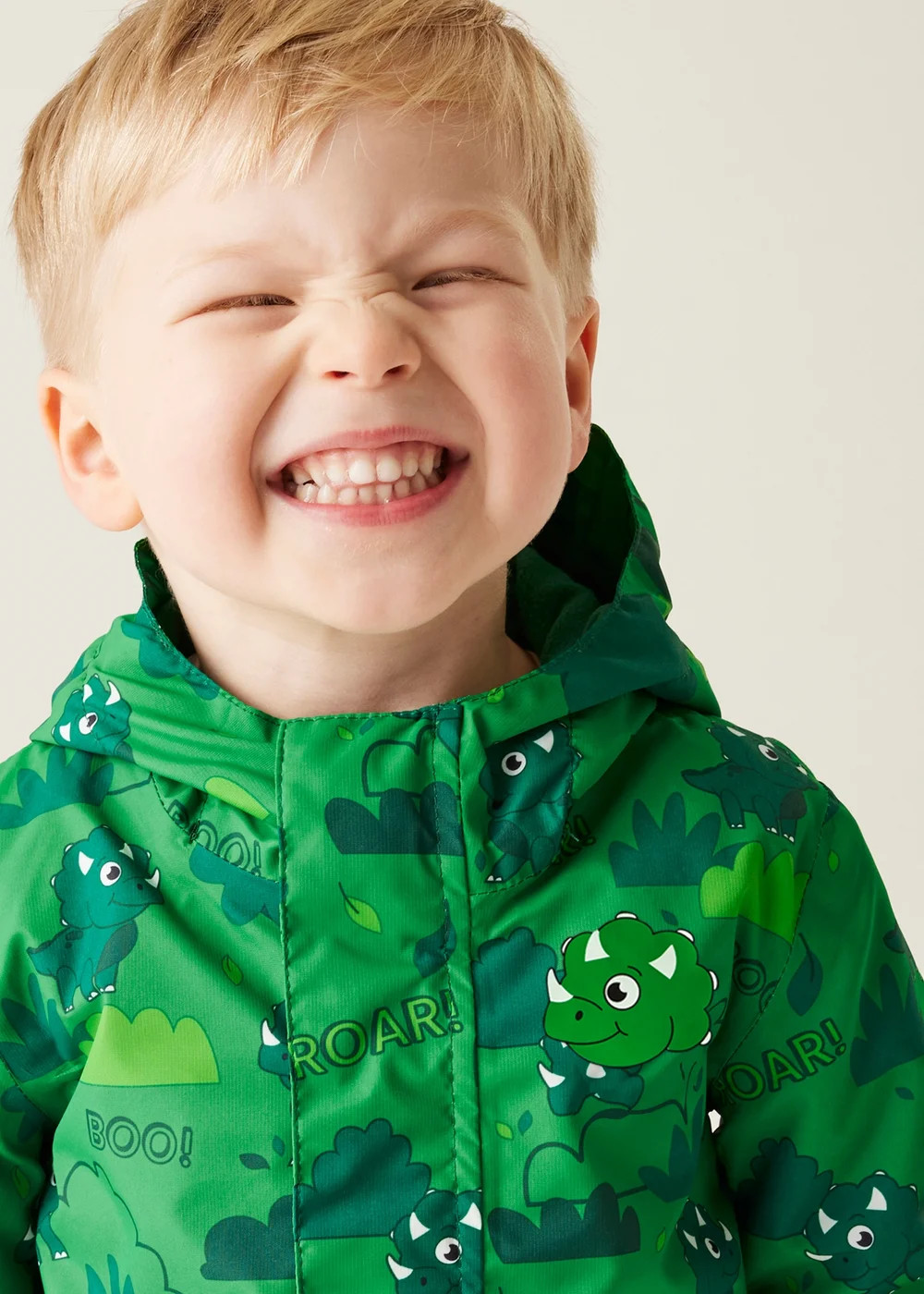 Regatta Dark Green Kids' Animal Rainy Day Waterproof Insulated Jacket (6-72 months) - 12-18 months Image 4