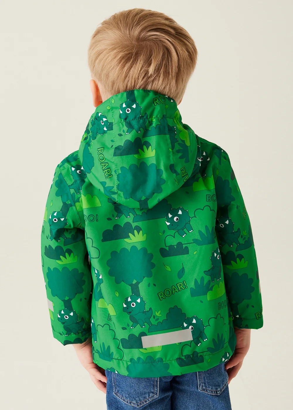 Regatta Dark Green Kids' Animal Rainy Day Waterproof Insulated Jacket (6-72 months) - 12-18 months Image 2
