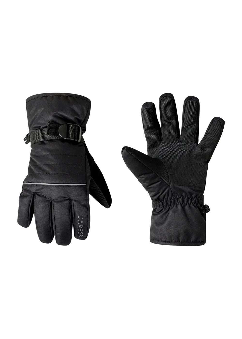 Dare2B Black Kids' Glacier Waterproof Gloves (4-13yrs) - 4-5 Yrs Image 1