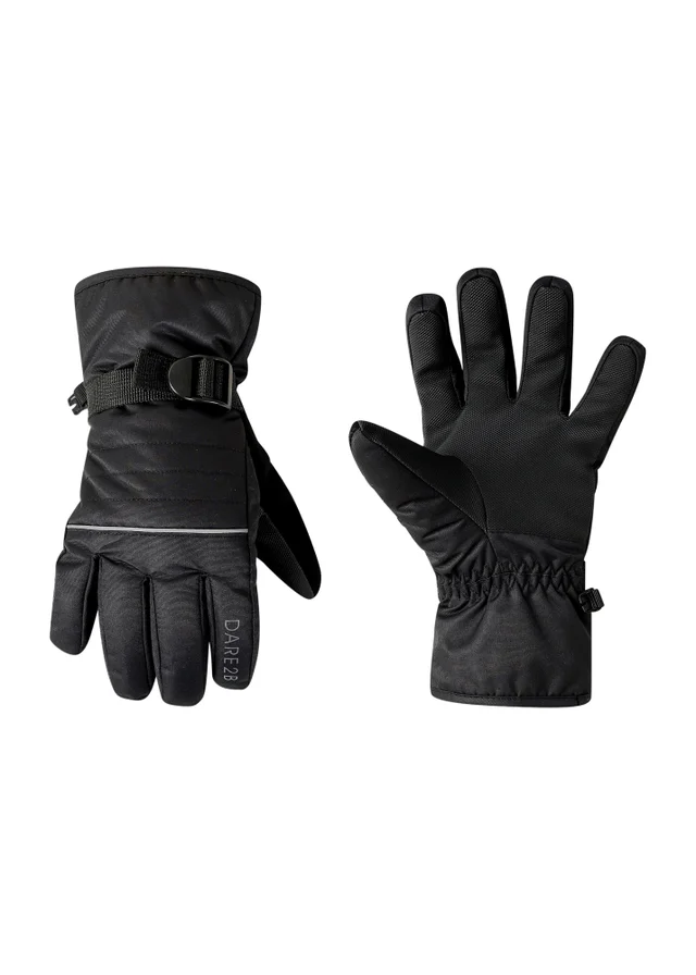 Dare2B Black Kids' Glacier Waterproof Gloves (4-13yrs)