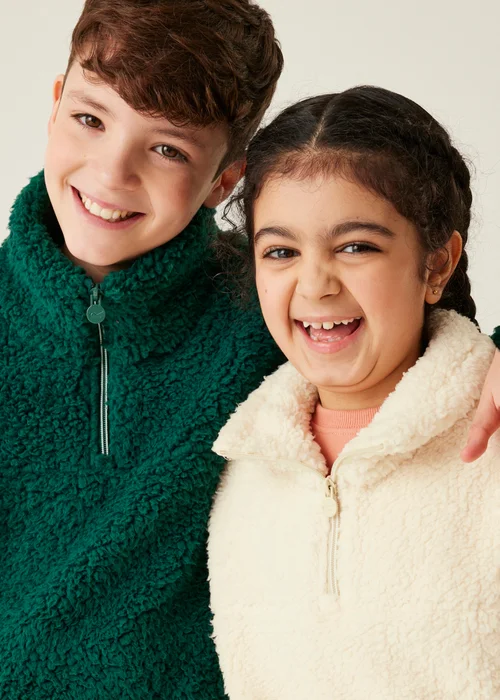 Regatta White Kids' Kaliza Half Zip Stretch Fleece (3-16yrs) - 5-6 Yrs Image 5