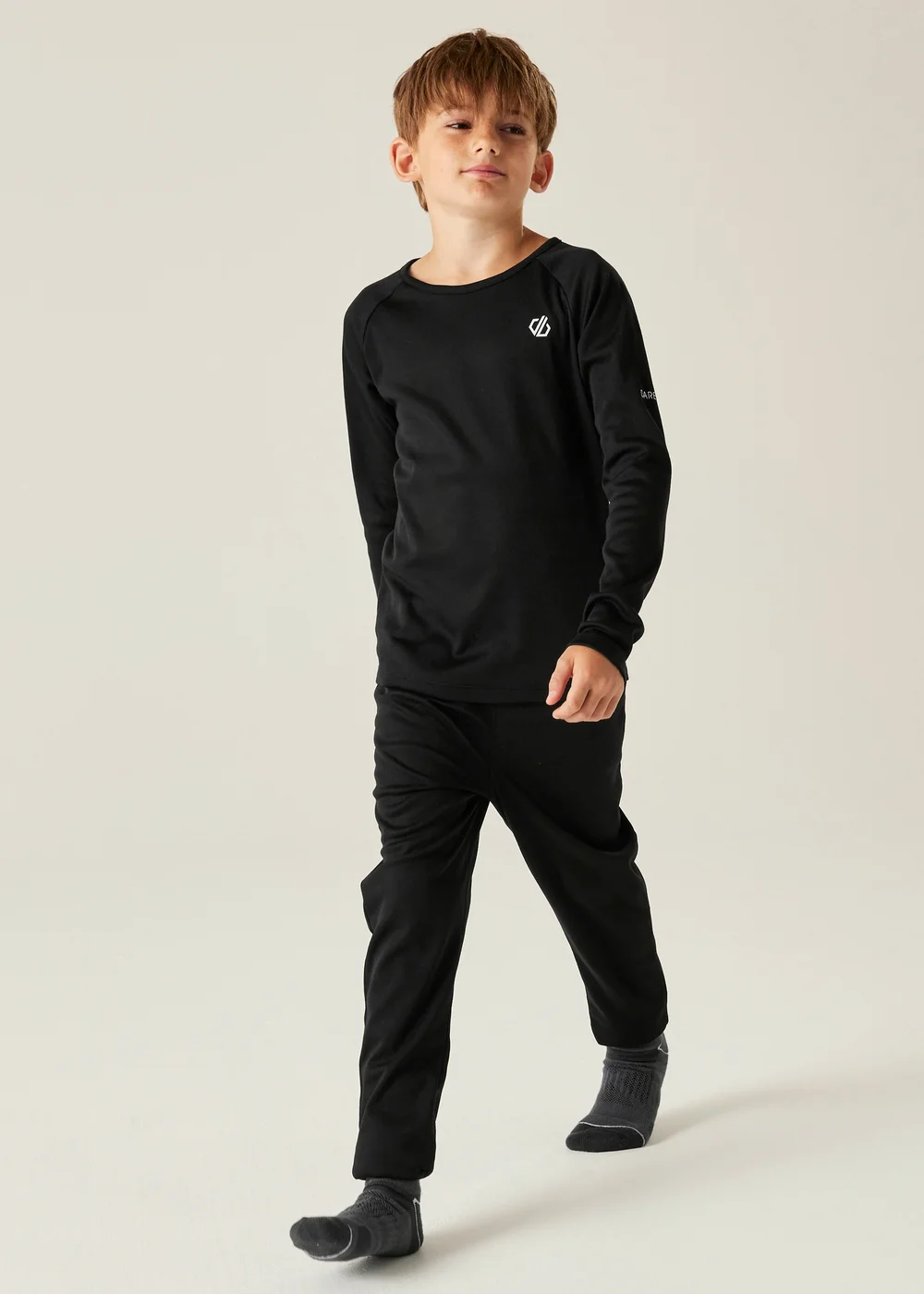 Dare2B Black Kids' Elate III Lightweight Base Layer (3-16yrs) - Age 11-12 Years Image 3