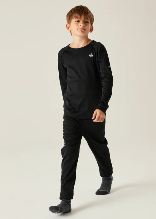 Dare2B Black Kids' Elate III Lightweight Base Layer (3-16yrs) - Age 11-12 Years Image 3
