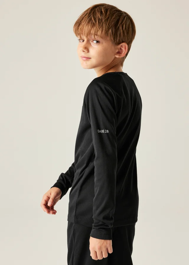 Dare2B Black Kids' Elate III Lightweight Base Layer (3-16yrs)