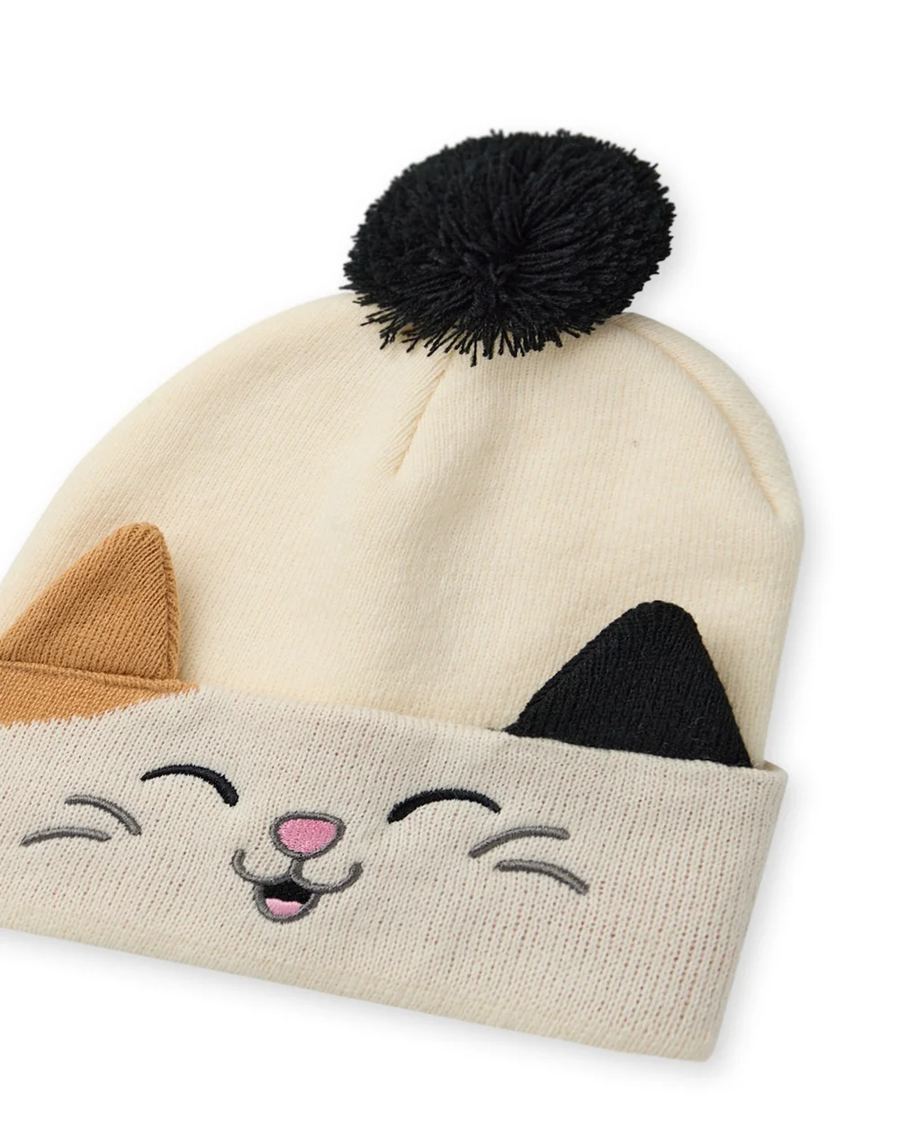 Squishmallows Girls Beige Cam The Cat Beanie & Gloves Set - One Size Image 4