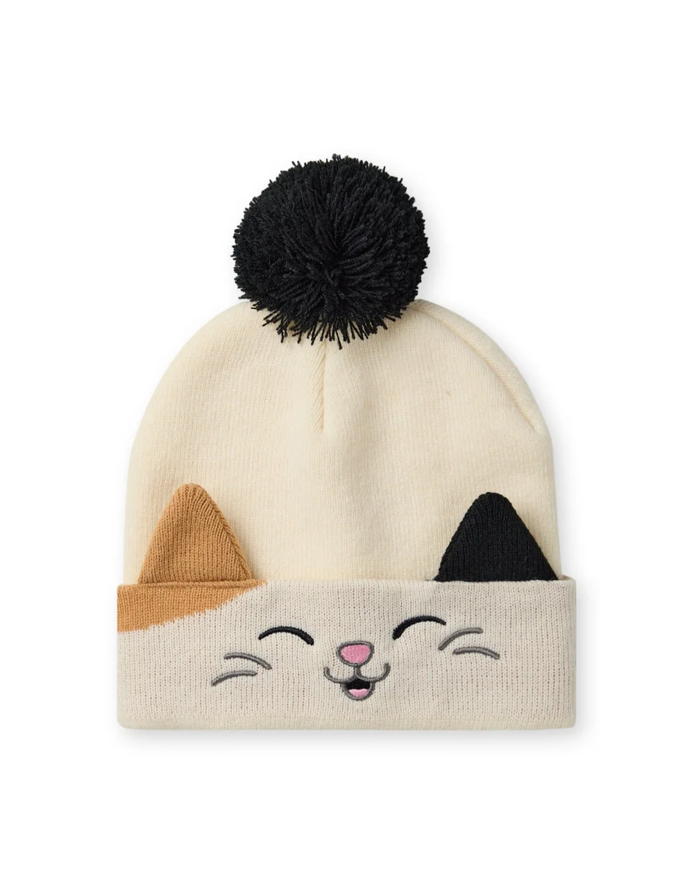 Squishmallows Girls Beige Cam The Cat Beanie & Gloves Set - One Size Image 3