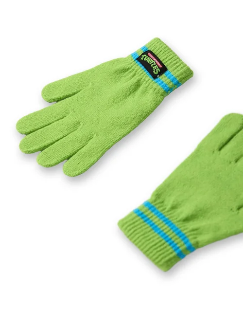 Teenage Mutant Ninja Turtles Boys Green Beanie & Gloves Set (One Size) - One Size Image 4