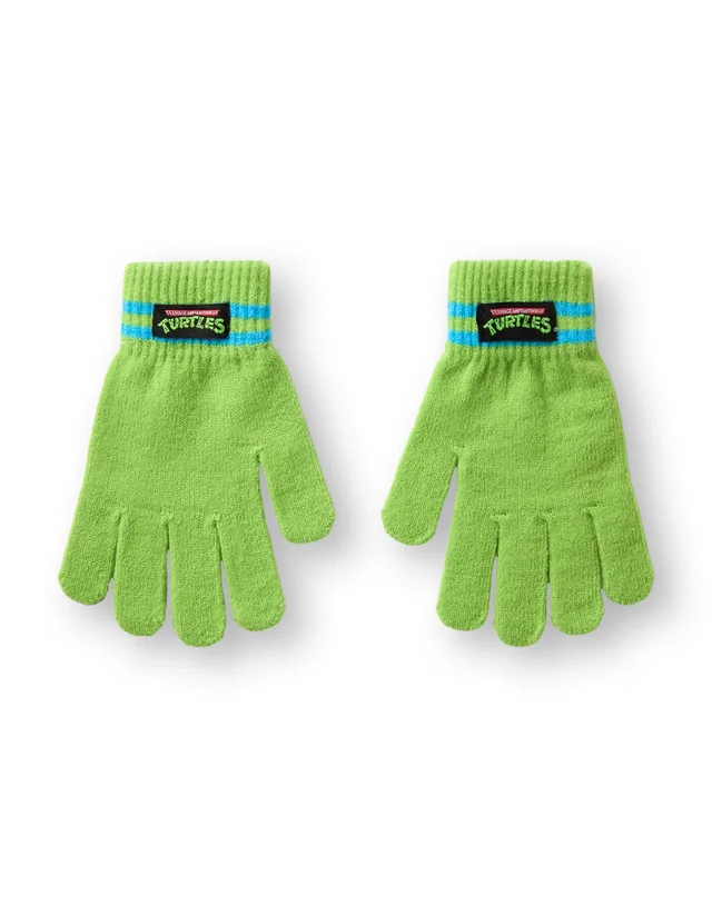 Teenage Mutant Ninja Turtles Boys Green Beanie & Gloves Set (One Size)