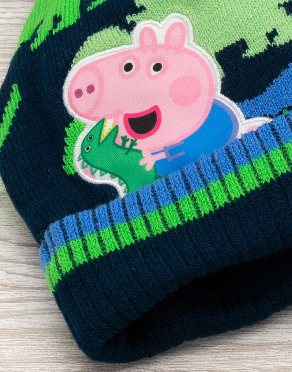 Peppa Pig Boys Blue Beanie & Gloves Set - One Size Image 4