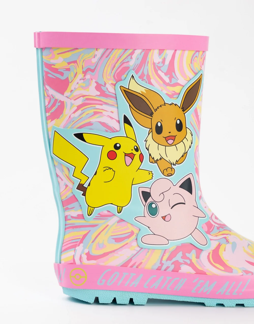 Pokemon Girls Multi Character Wellington Boots Without Handles (10 Younger - 3 Older) - 3 Infants Image 3