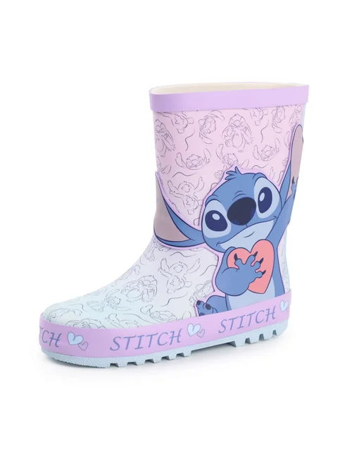 Vanilla Underground Disney Lilo & Stitch Kids Character Wellies - 1 Infants Image 1