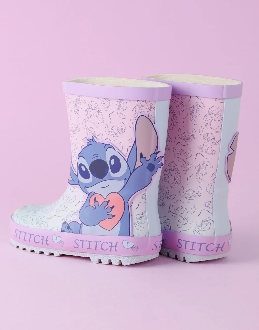 Vanilla Underground Disney Lilo & Stitch Kids Character Wellies - 1 Infants Image 3