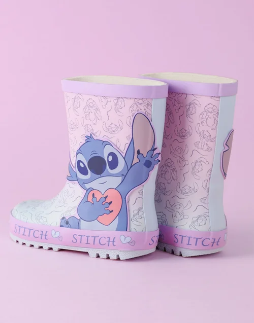 Vanilla Underground Disney Lilo & Stitch Kids Character Wellies - 1 Infants Image 3