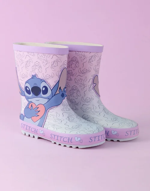 Vanilla Underground Disney Lilo & Stitch Kids Character Wellies - 1 Infants Image 2