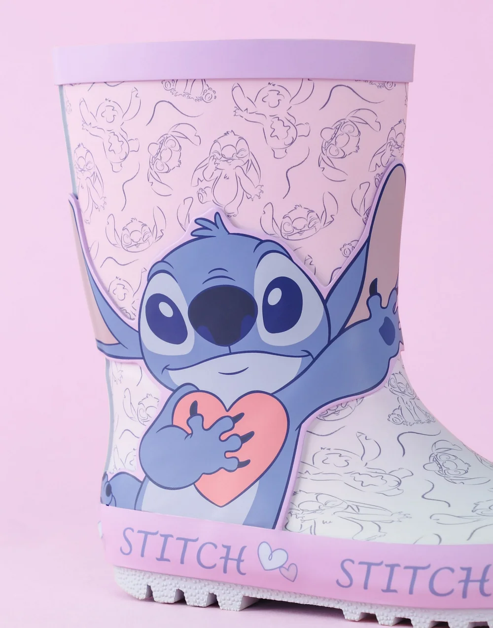 Vanilla Underground Disney Lilo & Stitch Kids Character Wellies - 1 Infants Image 4
