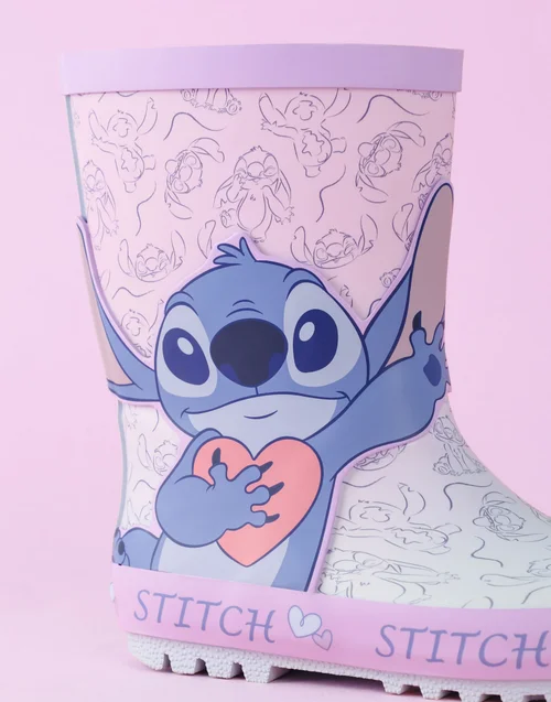 Vanilla Underground Disney Lilo & Stitch Kids Character Wellies - 1 Infants Image 4