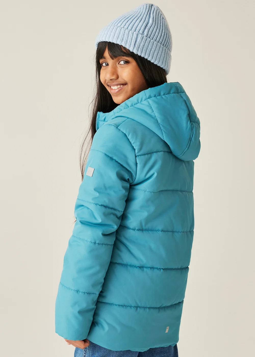 Regatta Light Blue Kids' Halkner Reflective Jacket (3-16yrs) - 11-12 Yrs Image 2