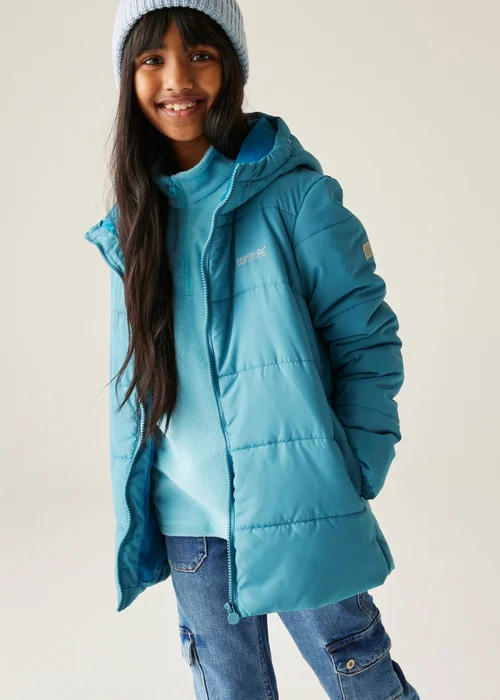 Regatta Light Blue Kids' Halkner Reflective Jacket (3-16yrs) - 11-12 Yrs Image 5