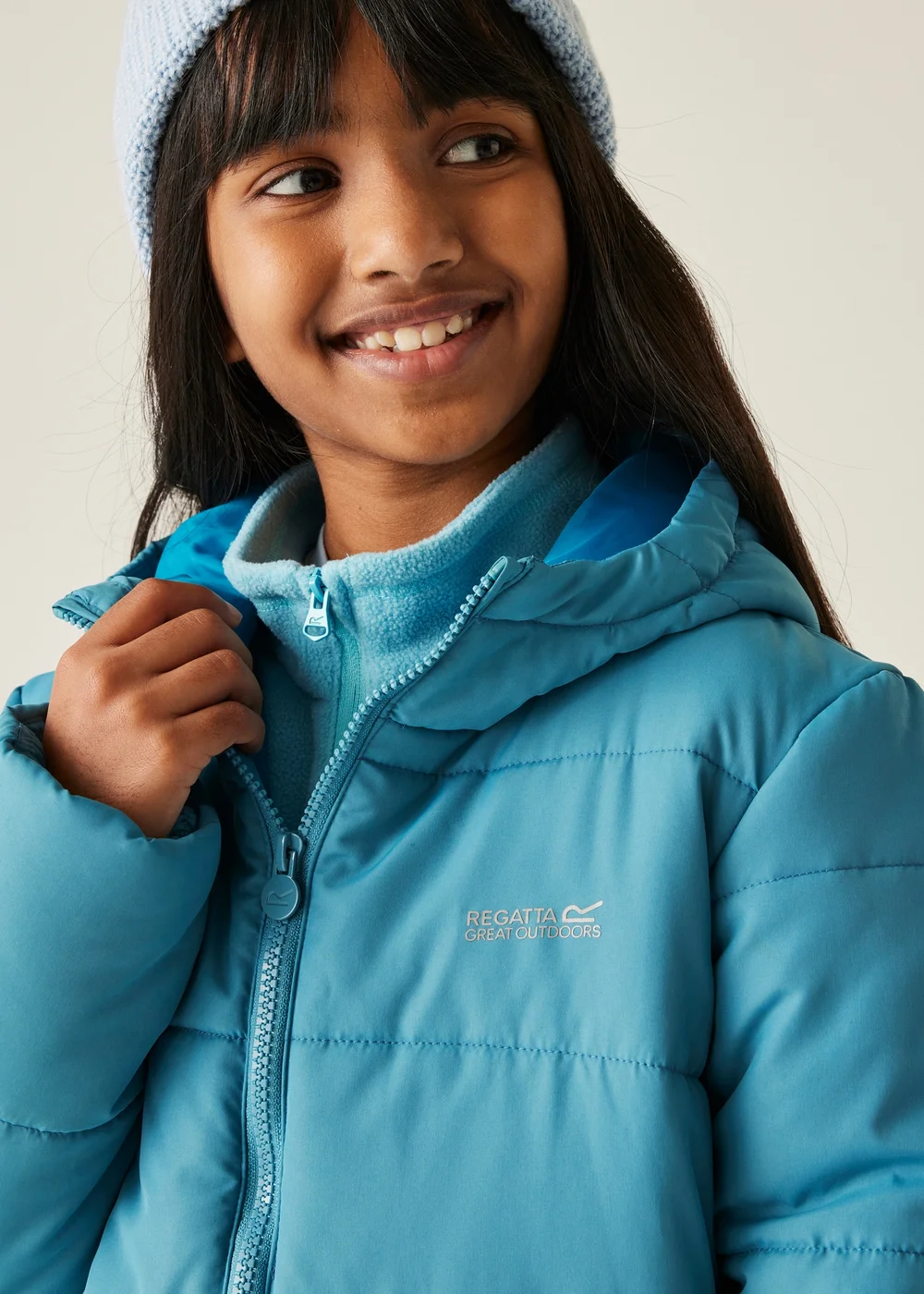 Regatta Light Blue Kids' Halkner Reflective Jacket (3-16yrs) - 11-12 Yrs Image 6