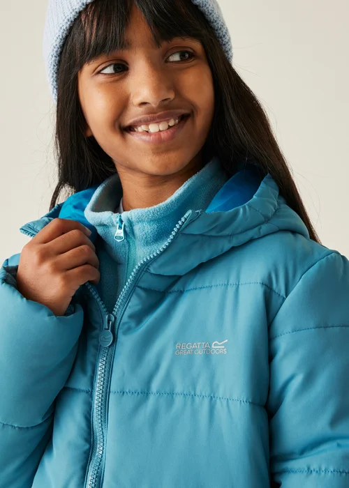 Regatta Light Blue Kids' Halkner Reflective Jacket (3-16yrs) - 11-12 Yrs Image 6