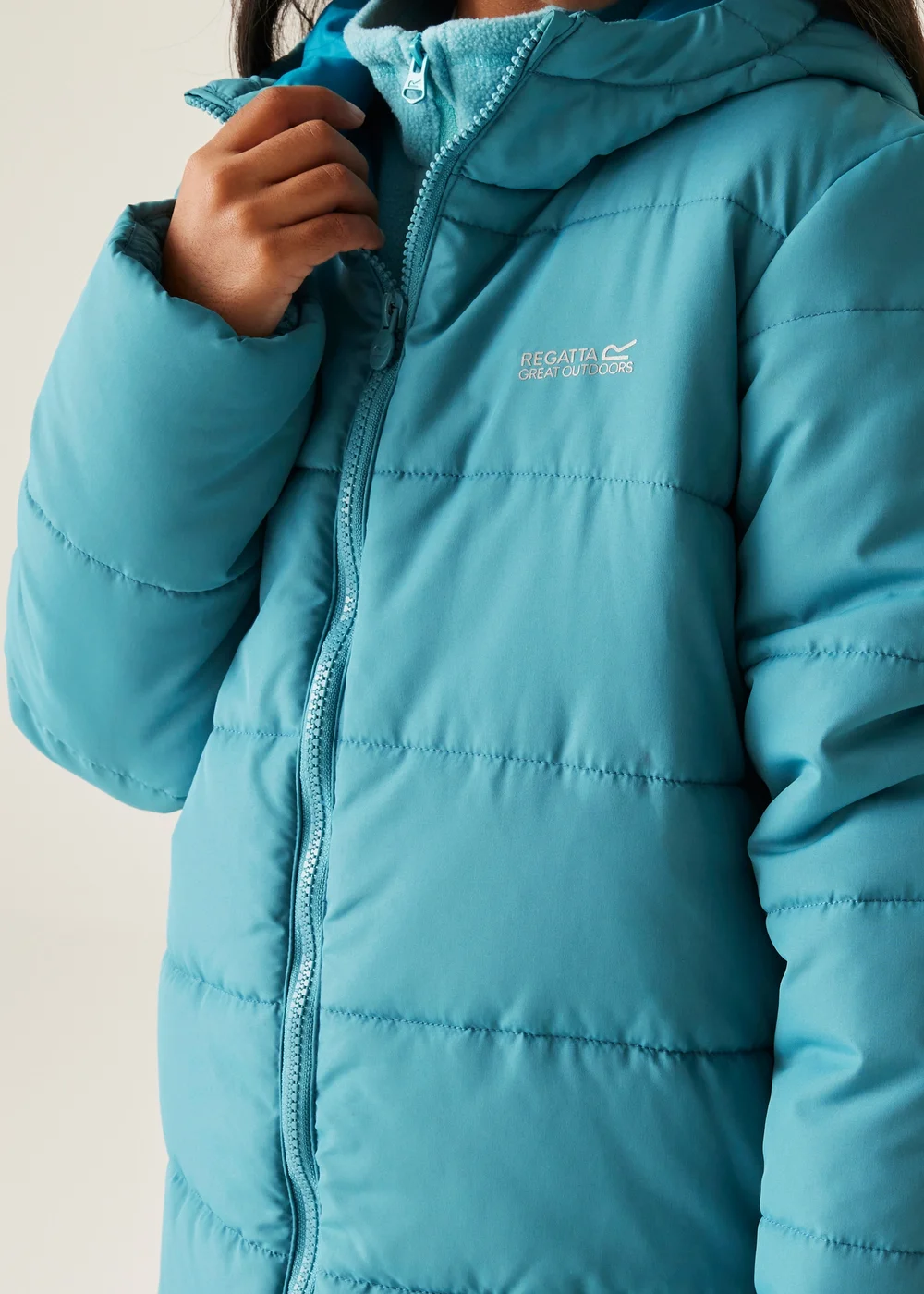 Regatta Light Blue Kids' Halkner Reflective Jacket (3-16yrs) - 11-12 Yrs Image 4