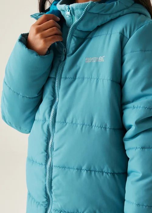 Regatta Light Blue Kids' Halkner Reflective Jacket (3-16yrs) - 11-12 Yrs Image 4