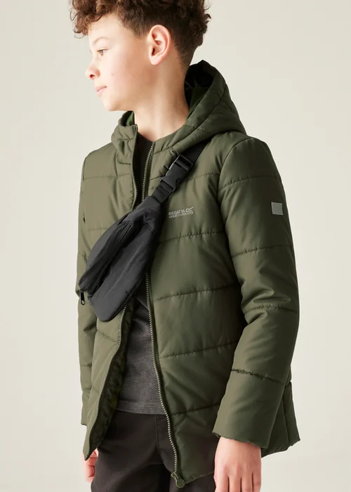 Regatta Forest Green Kids' Halkner Reflective Jacket (3-16yrs) - 5-6 Yrs Image 4