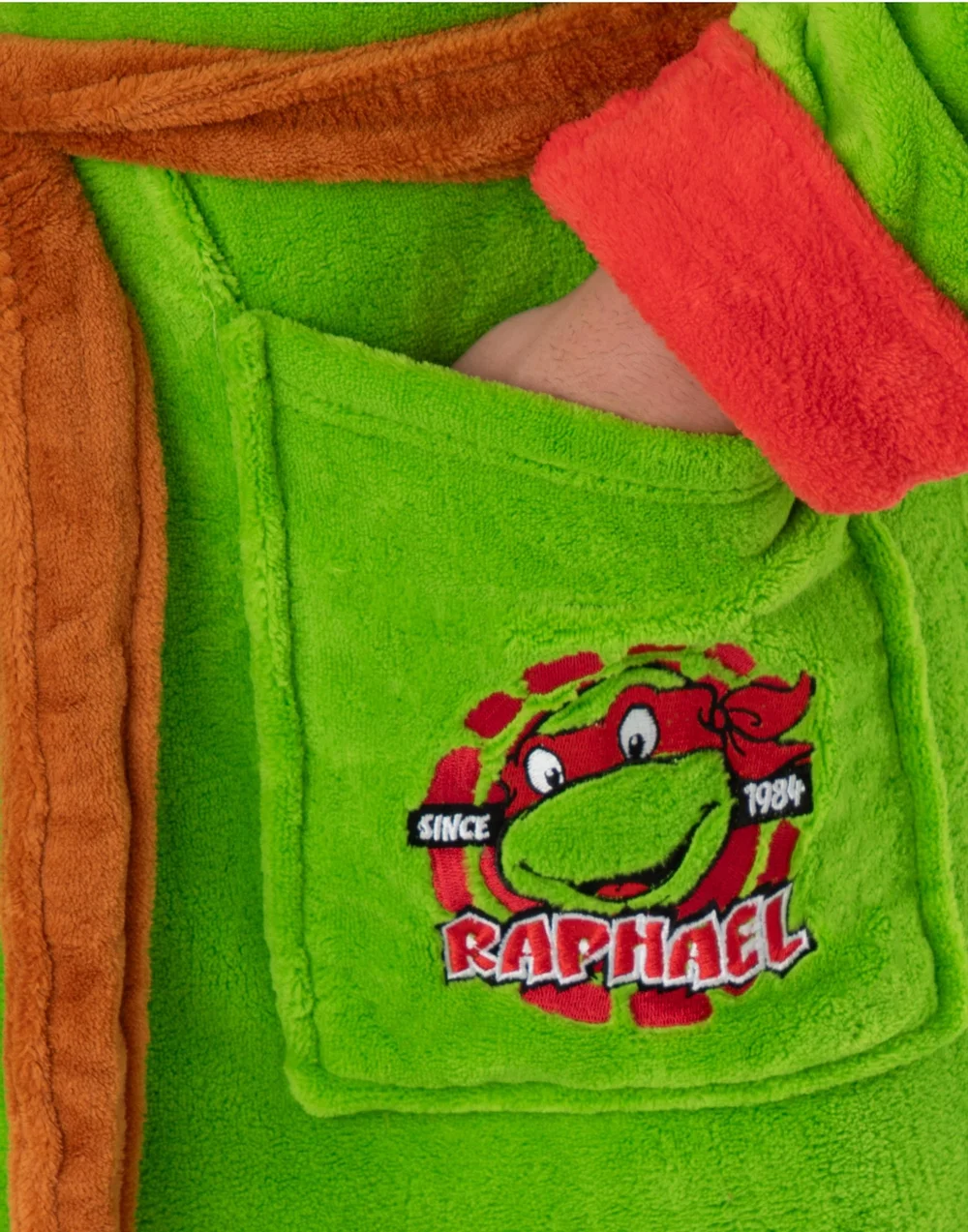 Teenage Mutant Ninja Turtles Green Hooded Bathrobe - Large Image 3