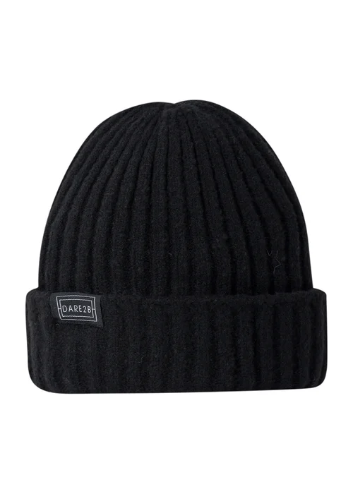 Dare2B Black Freestyle Beanie - One Size Image 2